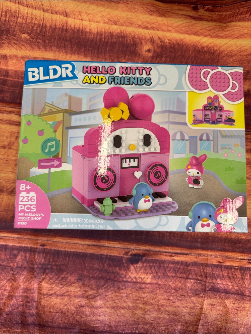 BLDR Hello Kitty & Friends My Melody's Music Shop Building Set, 236 pc
